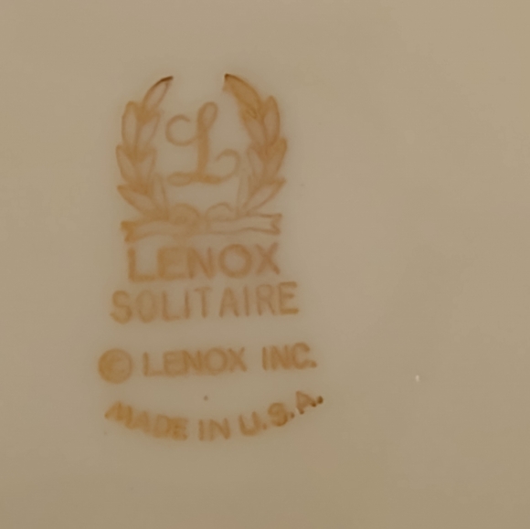 Lenox solitaire vintage fine China 7" plates replacement like new - Picture 4 of 5